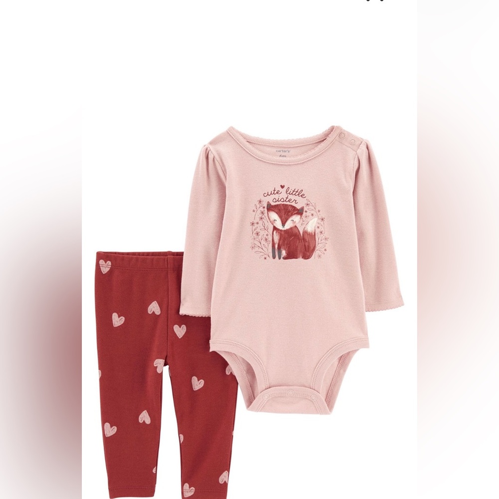 Baby 2 piece Fox Bodysuit Pant Set